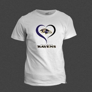 NFL heart favorite NFL foot ball Team sport tshirt your favorite team